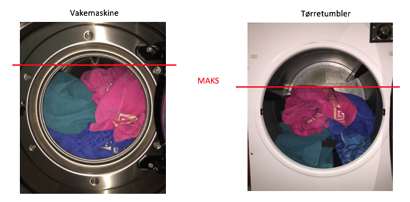 Machines may not be filled more than shown above